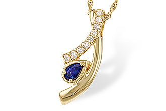 B284-14728: NECKLACE .23 SAPP .40 TGW (5x3 SAPP)