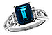 B284-15655: LDS RG 2.42 LONDON BLUE TOPAZ 2.50 TGW (9x7MM LBT)