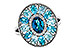 B284-15700: LDS RG 3.02 TW BLUE TOPAZ 3.10 TGW (7x5MM LBT CTR)