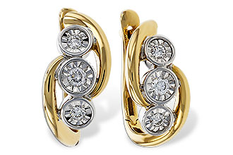 B284-16555: EARRINGS .25 TW
