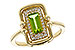 B284-17464: LDS RG .72 PERIDOT .84 TGW (8x4MM PER)