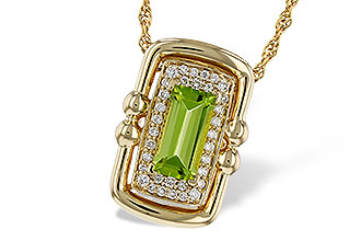 B284-17482: NECKLACE .72 PERIDOT .84 TGW (8x4MM PER)