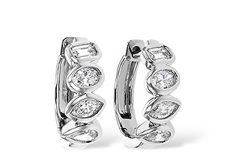 B285-00182: EARRINGS .68 TW FANCY CUT DIAS