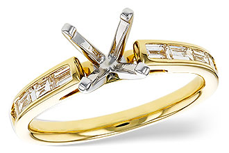 B285-00191: LDS SEMI DIA RG .38 TW BAGUETTES