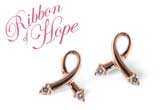 C009-62955: PINK GOLD EARRINGS .07 TW