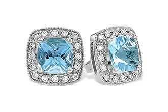 C105-04809: EARRINGS 1.55 AQUA 1.75 TGW