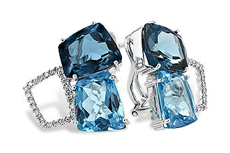 C197-75718: EARR 10.80 BLUE TOPAZ 11.00 TGW