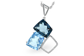 C197-79300: NECK 10.60 BLUE TOPAZ 10.73 TGW