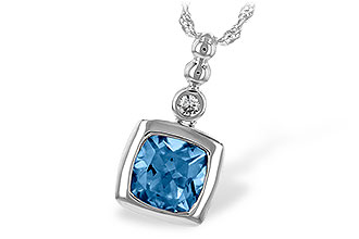 C198-68400: NECK 1.45 BLUE TOPAZ 1.49 TGW