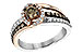 C198-70218: LDS DIA RG .40 BROWN CTR .97 TW