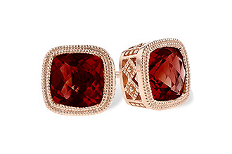 C282-27537: EARR 2.50 TW GARNET