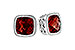 C282-27537: EARR 2.50 TW GARNET