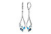 C282-31146: EARR 1.08 BLUE TOPAZ 1.35 TGW