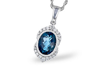 C282-35700: NECK 1.96 LONDON BLUE TOPAZ 2.10 TGW