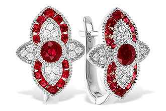 C283-18391: EARR .78 TW RUBY .90 TGW