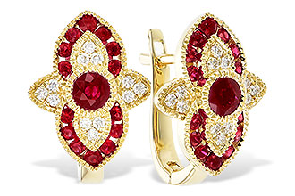 C283-18391: EARR .78 TW RUBY .90 TGW