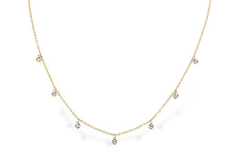 C283-19346: NECKLACE .12 TW (18")