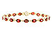 C283-20237: BRACELET 9.22 TW GARNET 9.26 TGW