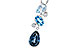 C283-21164: NECK 1.99 TW BLUE TOPAZ 2.02 TGW