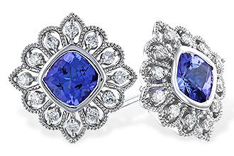 C283-21173: EARR 1.29 TW TANZANITE 1.55 TGW (5MM TANZ)