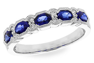 C283-23855: LDS WED RG .92 SAPPHIRE 1.04 TGW (4x3MM SAPP)