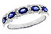 C283-23855: LDS WED RG .92 SAPPHIRE 1.04 TGW (4x3MM SAPP)