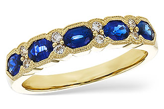 C283-23855: LDS WED RG .92 SAPPHIRE 1.04 TGW (4x3MM SAPP)