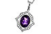 C283-24791: NECKLACE 1.52 AMETHYST 1.70 TGW (9x7 MM AMY)