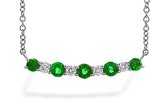 C283-25673: NECK .43 TW EMERALD .55 TGW