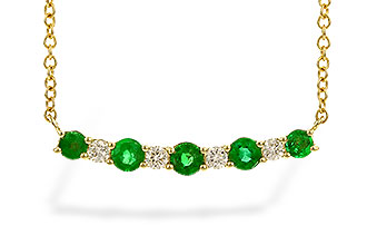 C283-25673: NECK .43 TW EMERALD .55 TGW