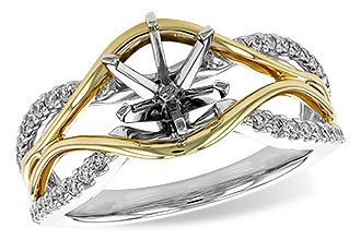 C283-26609: D197-75655 WITH WG RING / YG TRIM .25 TW