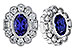 C284-10237: EARRINGS .93 TW TANZANITE 1.40 TGW