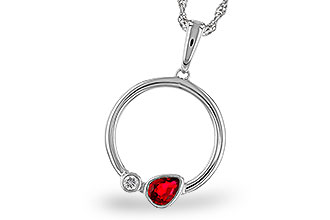 C284-11155: NECKLACE .24 RUBY .26 TGW
