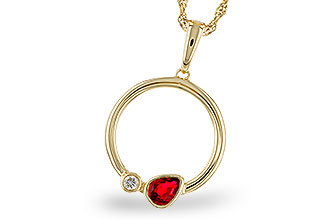 C284-11155: NECKLACE .24 RUBY .26 TGW