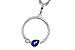 C284-11164: NECKLACE .26 SAPPHIRE .28 TGW