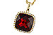 C284-12055: NECKLACE 9.26 GARNET 9.51 TGW (12MM CU)