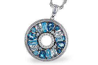 C284-12937: NECKLACE 1.67 BLUE TOPAZ 1.72 TGW