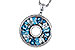 C284-12937: NECKLACE 1.67 BLUE TOPAZ 1.72 TGW