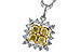 C284-12946: NECK .76 FANCY YELLOW DIAMONDS 1.09 TW