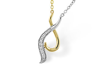C284-13873: NECKLACE .10 TW (18")