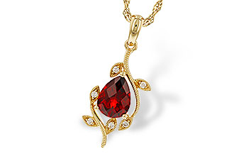C284-15655: NECKLACE 1.34 GARNET 1.39 TGW (8X6MM GAR)