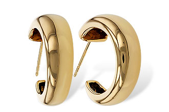 C284-16555: GOLD EARRINGS (20MM)