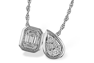 C284-16600: NECKLACE .17 BAG .25 TW