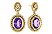 C284-17482: EARRINGS 1.98 AMETHYST 2.02 TGW (8x6MM AMY)