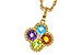 C284-17500: NECKLACE 1.26 SEMI-PREC (AMY,BT,CIT,PER) 1.29 TGW