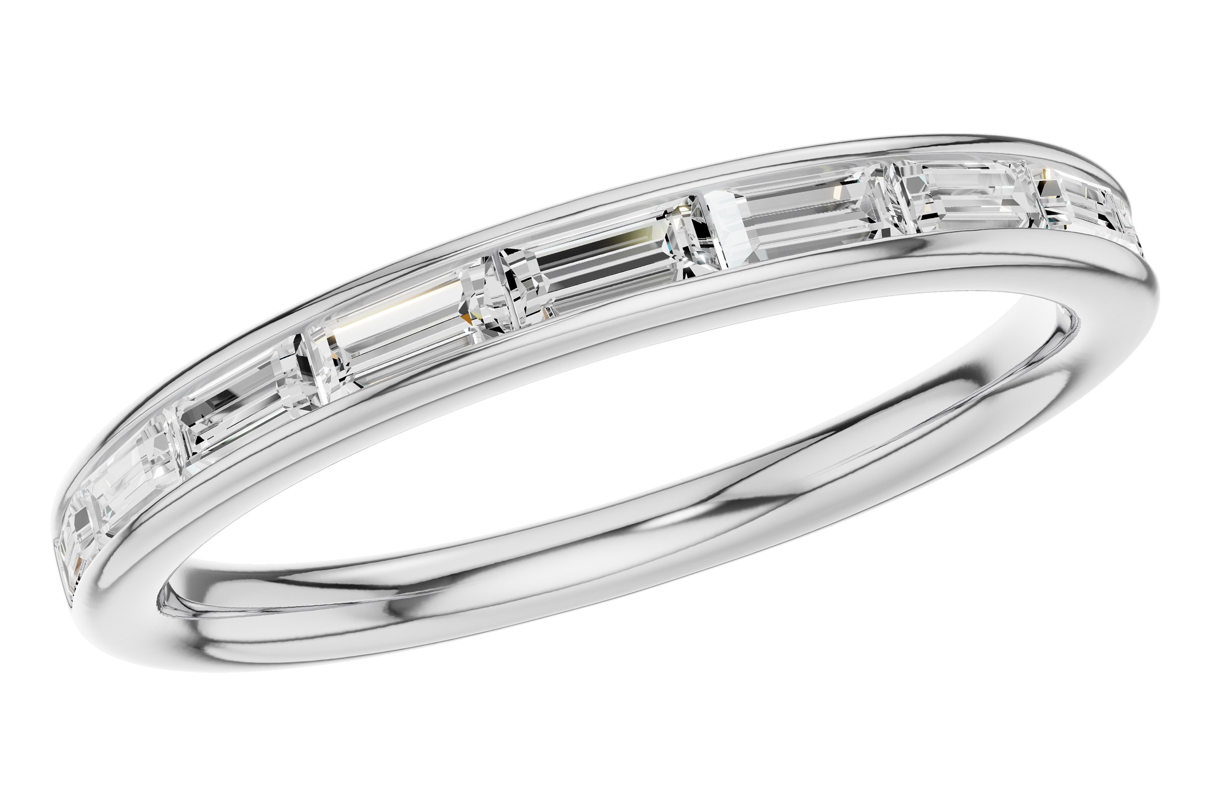 C285-00191: LDS DIA WED RG .44 TW BAGUETTES