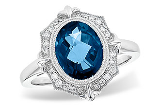 D199-62009: LDS RG 3.00 LONDON BLUE TOPAZ 3.16 TGW