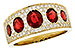 D282-31109: LDS WED RG 1.60 TW RUBY 2.00 TGW