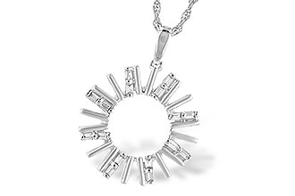 D282-32055: NECK .14 TW BAGUETTES