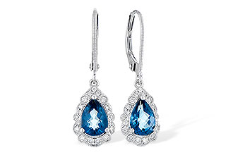 D282-34809: EARR 1.48 TW LONDON BLUE TOPAZ 1.63 TGW